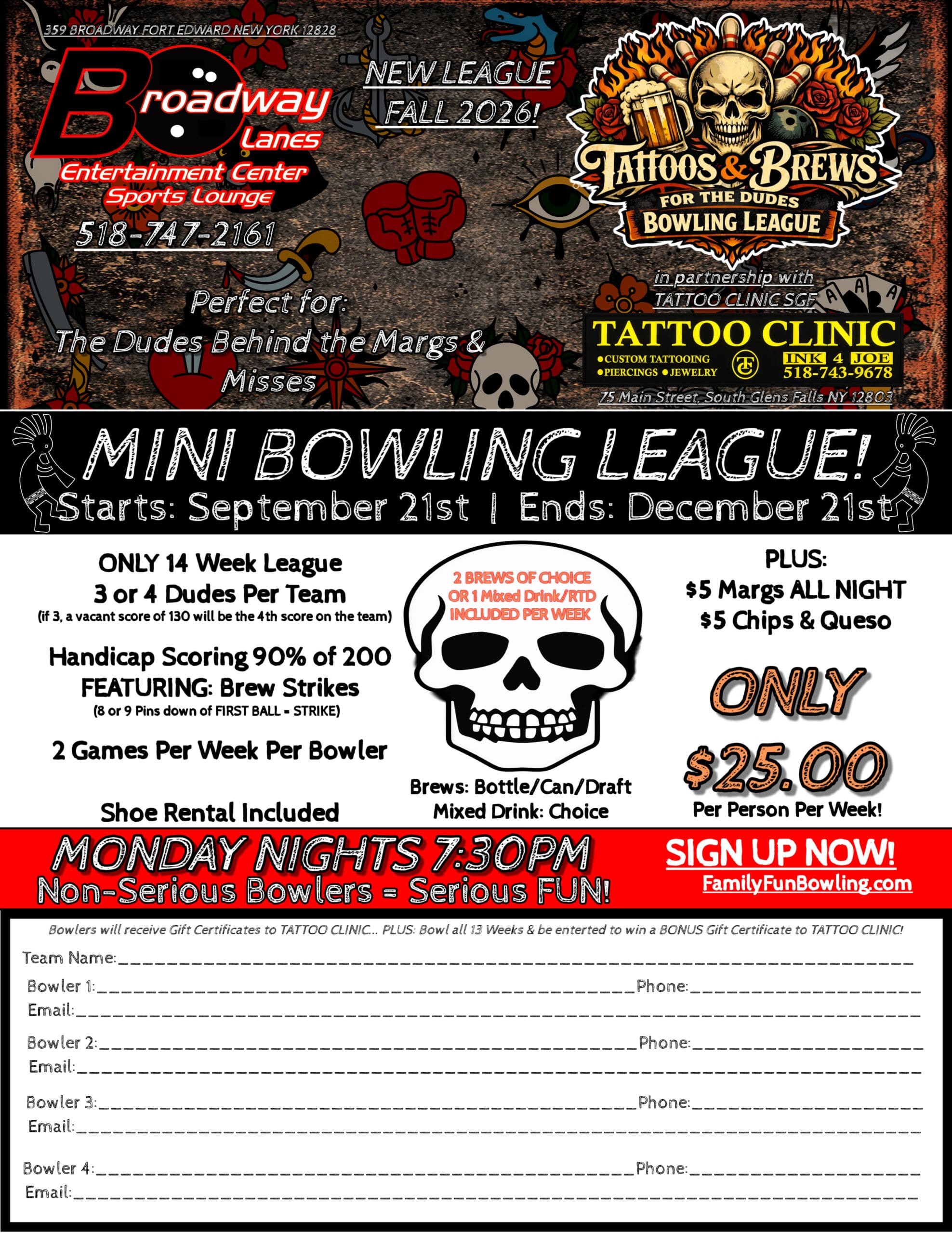 Black Abstract Tattoo Studio Poster (1)